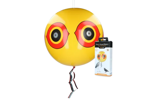 Knock Pest Schrikballon tegen vogels geel | 40 cm