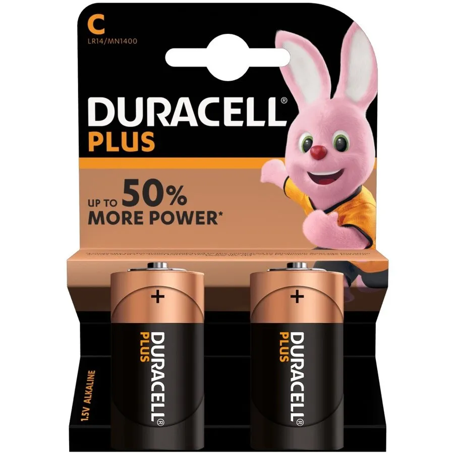 C-batterijen alkaline LR14 1,5 V | 2 stuks voor vallen en verjagers