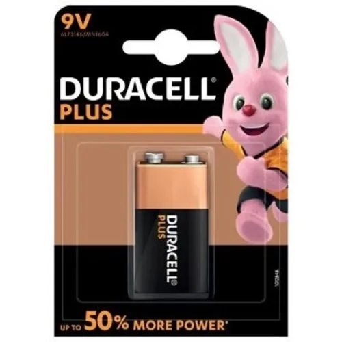 Duracell 9V alkaline blokbatterij