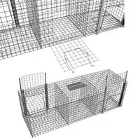Vogelvangkooi 2 kamers met lokvogelvak 102 x 30 x 30 cm