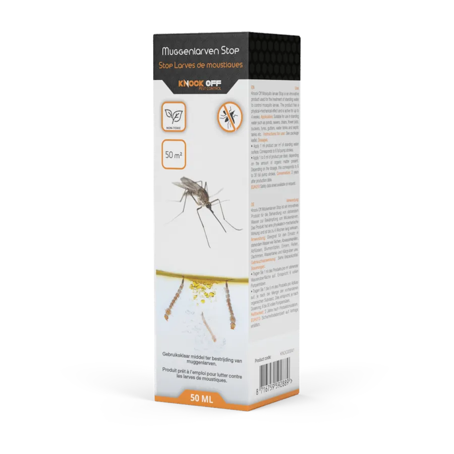 Muggenlarven Stop 50 ml | tegen larven en poppen in stilstaand water