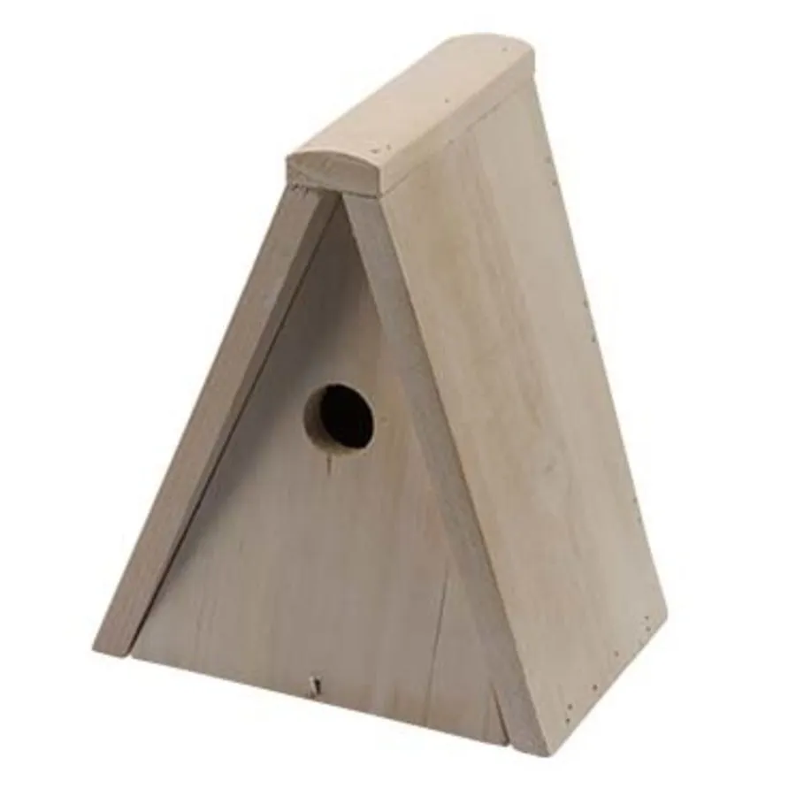 Mezenkast puntmodel 20 x 15 x 25 cm | houten nestkast voor mezen