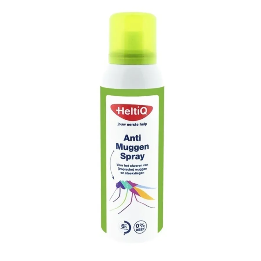 Anti-muggenspray 0% DEET met Icaridine 100 ml | tot 6 uur bescherming