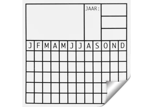 AllesTegenOngedierte.nl Datumsticker voor inspectiepunten