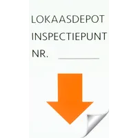 Inspectiepunt stickers voor voerdozen 5 x 9 cm | 100 stuks