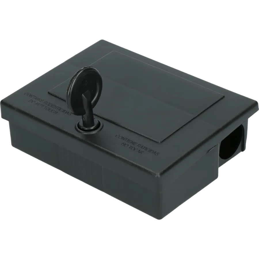 Voerdoos muis met sleutel 13 x 9,5 x 4 cm | afsluitbare lokaasdoos