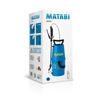 Compressiespuit 5 liter met regelbare spuitdop en schouderband