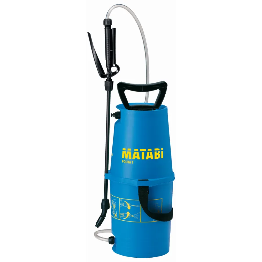 Compressiespuit 5 liter met regelbare spuitdop en schouderband