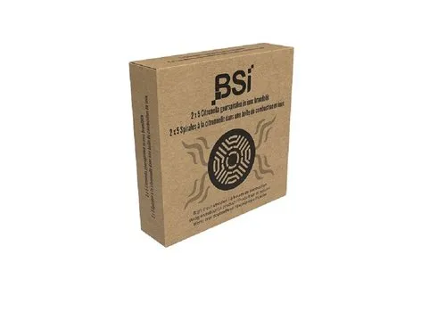 BSI Citronella geurspiralen met brandblik