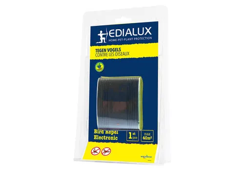 Edialux Elektronische vogelverjager met geluid