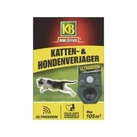 Katten- en hondenverjager ultrasoon met flitslicht | 105 m²
