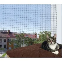 Katten beschermnet zwart 3 x 8 meter | maas 3 x 3 cm