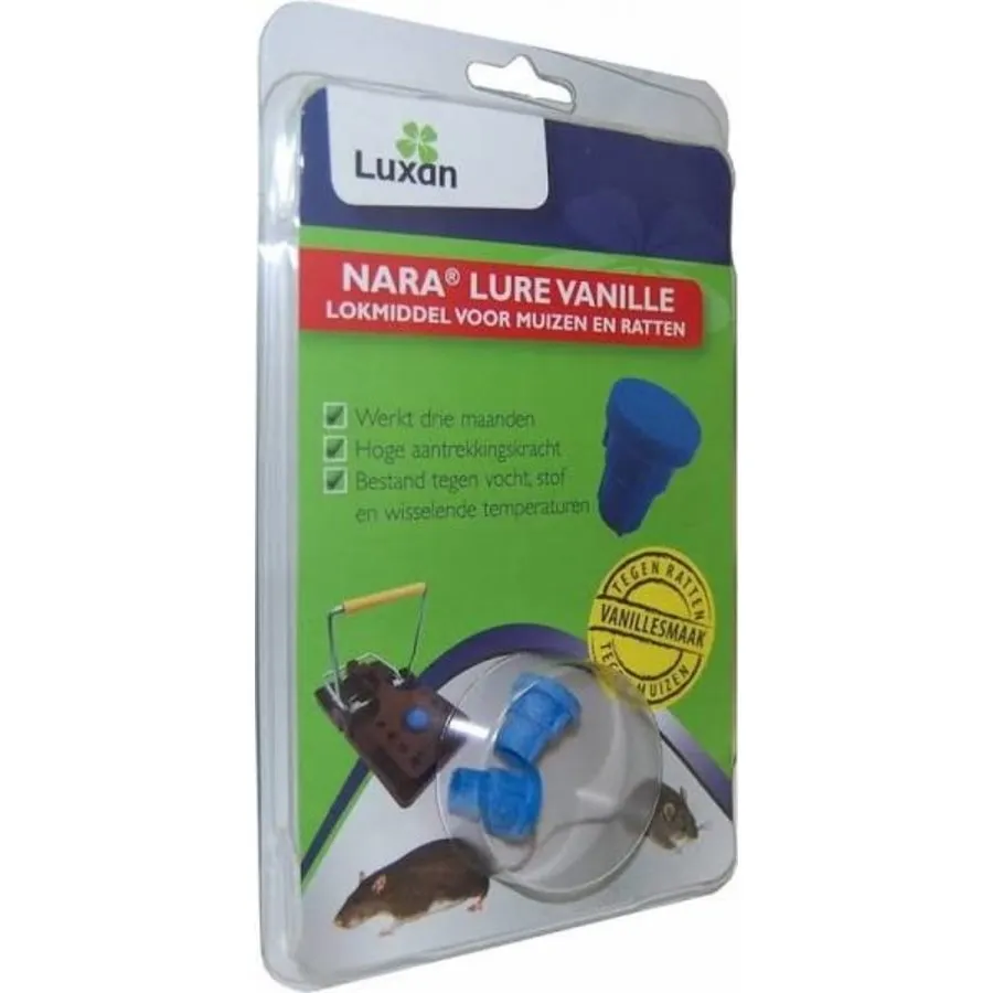 Nara Lure Vanille lokstof voor muizen en ratten | 2 stuks | 3 maanden werking