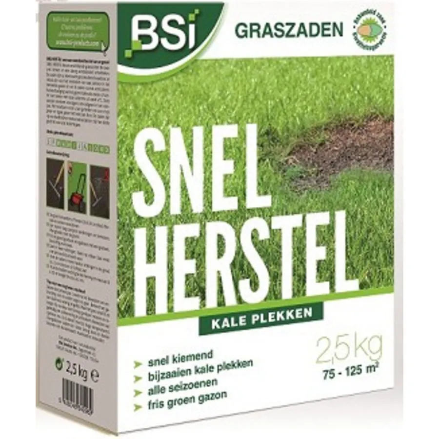 Graszaad Snel Herstel 1 kg | voor 30 tot 50 m² gazon