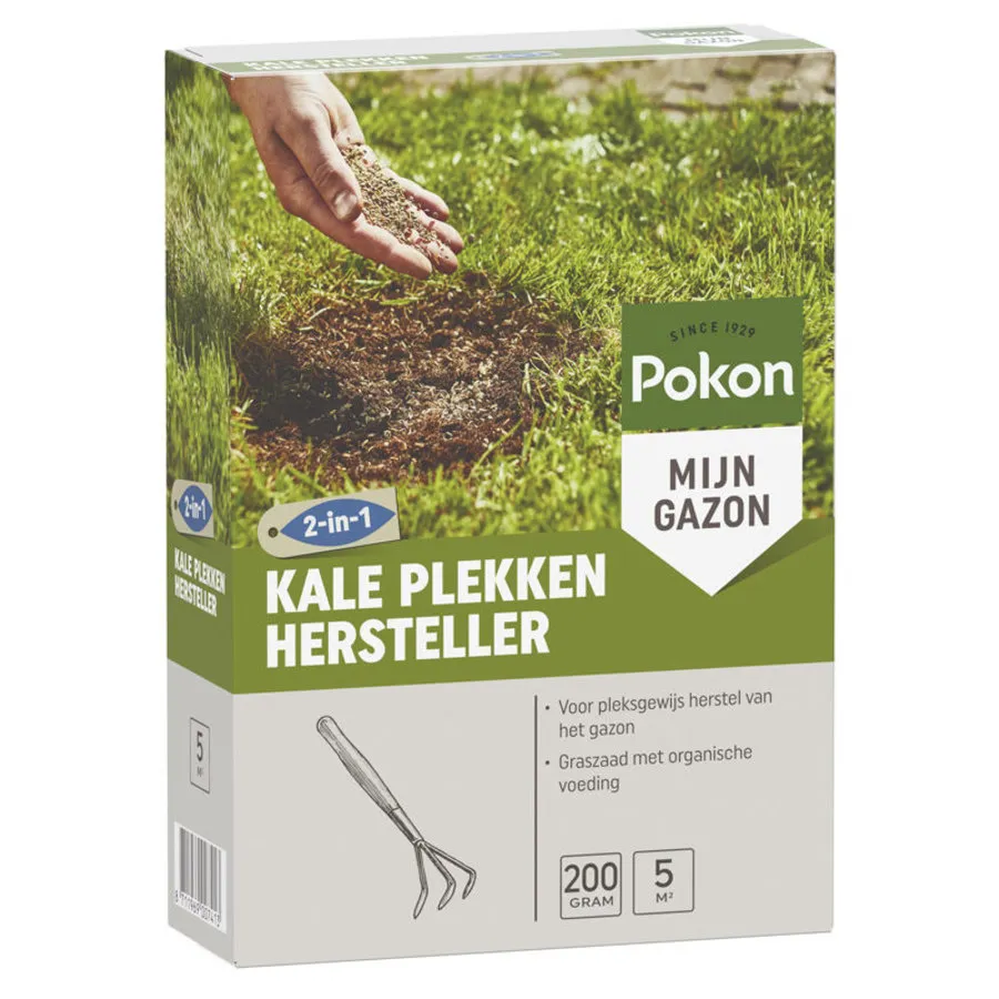 Kale Plekken Hersteller 200 gram | graszaad met voeding voor 5 m²