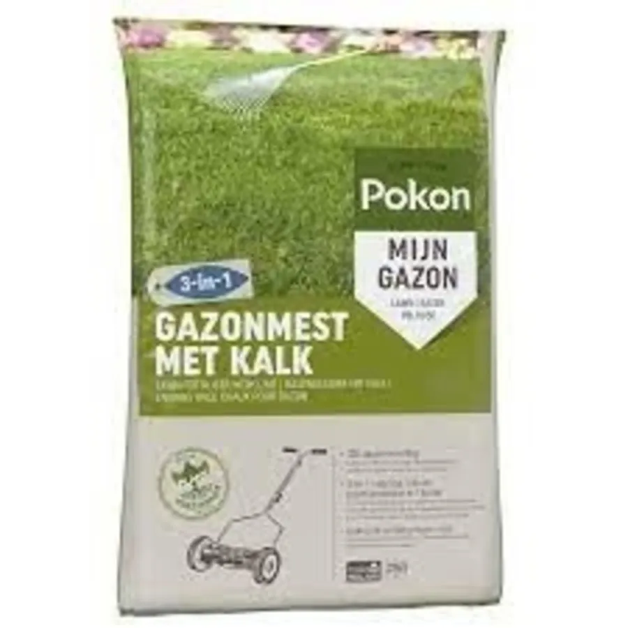 Gazonmest met Kalk 3-in-1 | 1 kg | Voor 15 m² | 120 dagen voeding
