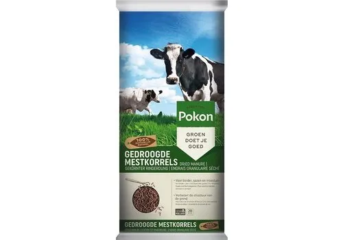 Pokon Gedroogde Mestkorrels 20 kg