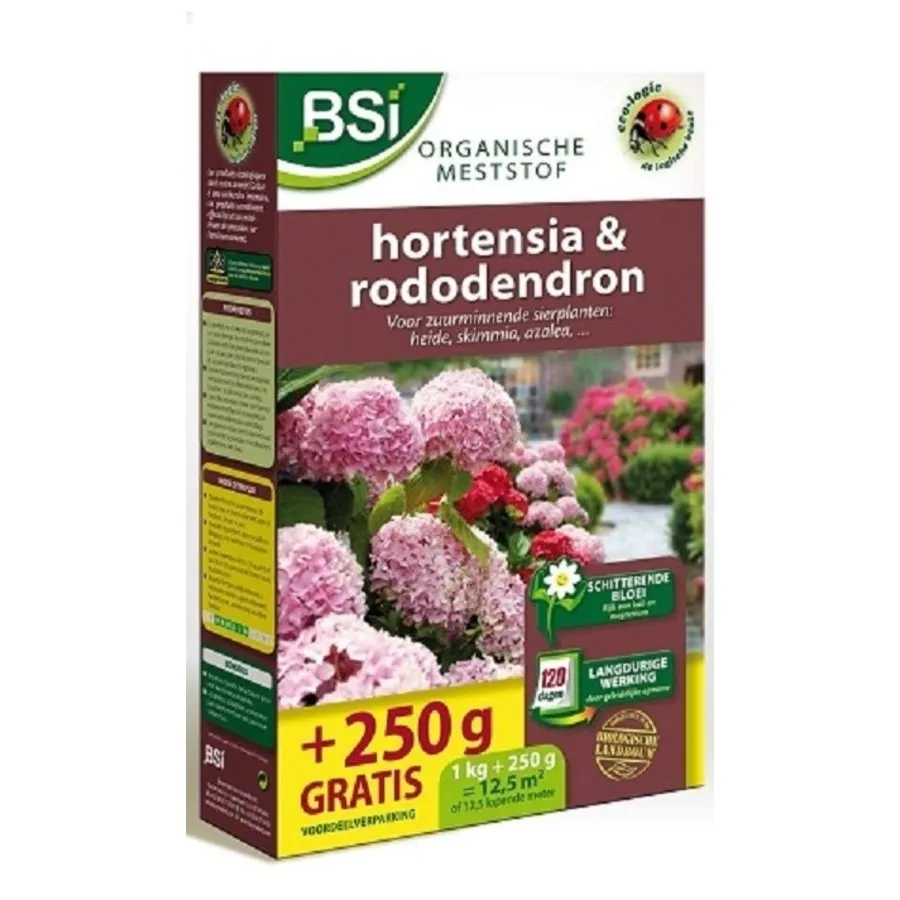 Bio meststof voor hortensia & rododendron 1,25 kg | voor 12,5 m²
