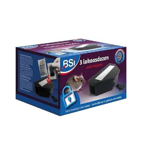 BSI Muizen lokaasdozen met sleutel