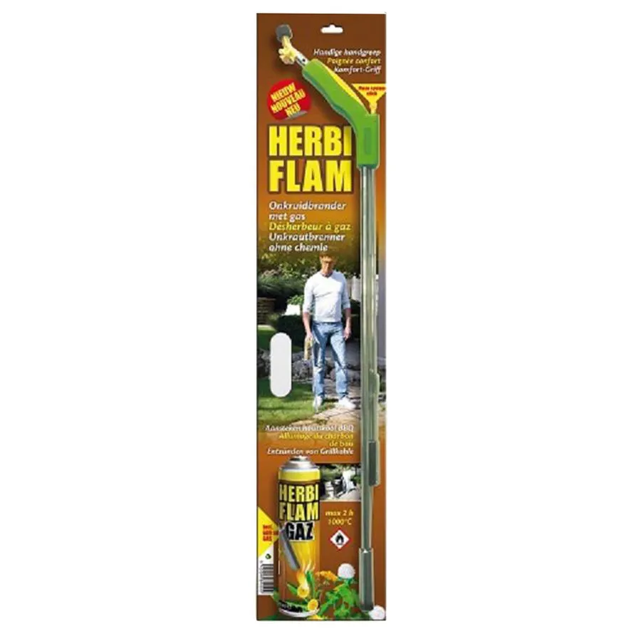 Herbi Flam onkruidbrander op gas inclusief 600 ml gasfles