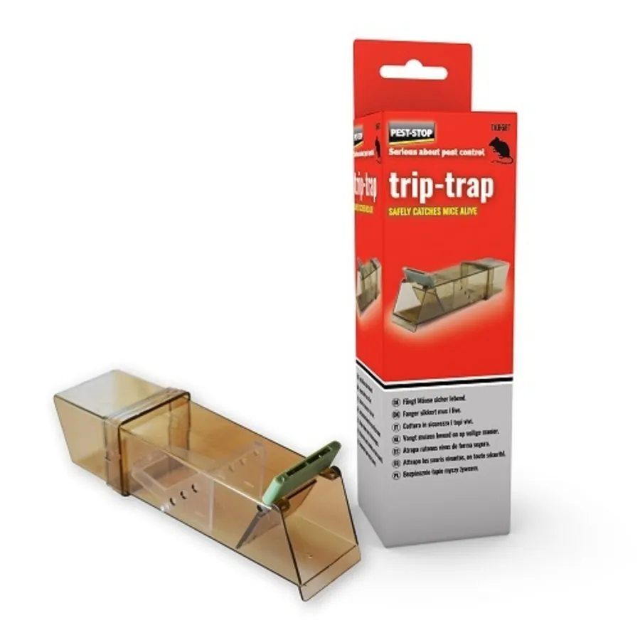 Trip-Trap diervriendelijke muizenval 18 x 5,5 x 5 cm | levend vangen