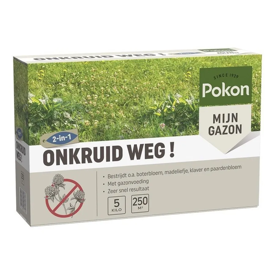 Onkruid Weg 5 kg | onkruidbestrijder met gazonmest voor 250 m²