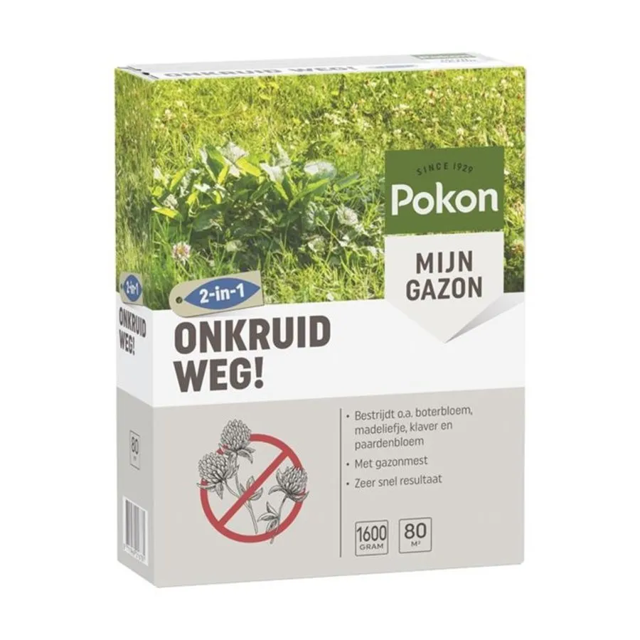 Onkruid Weg voor gazon 1600 gram | 80 m²