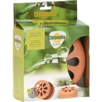 Citronella wierook spiraalset met terracotta houder | 10 spiralen