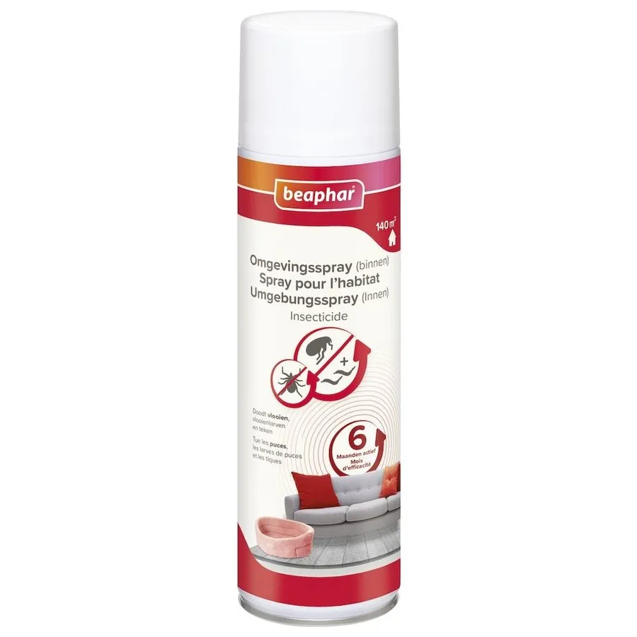 Omgevingsspray tegen vlooien, vlooienlarven en teken 250 ml | tot 70 m²
