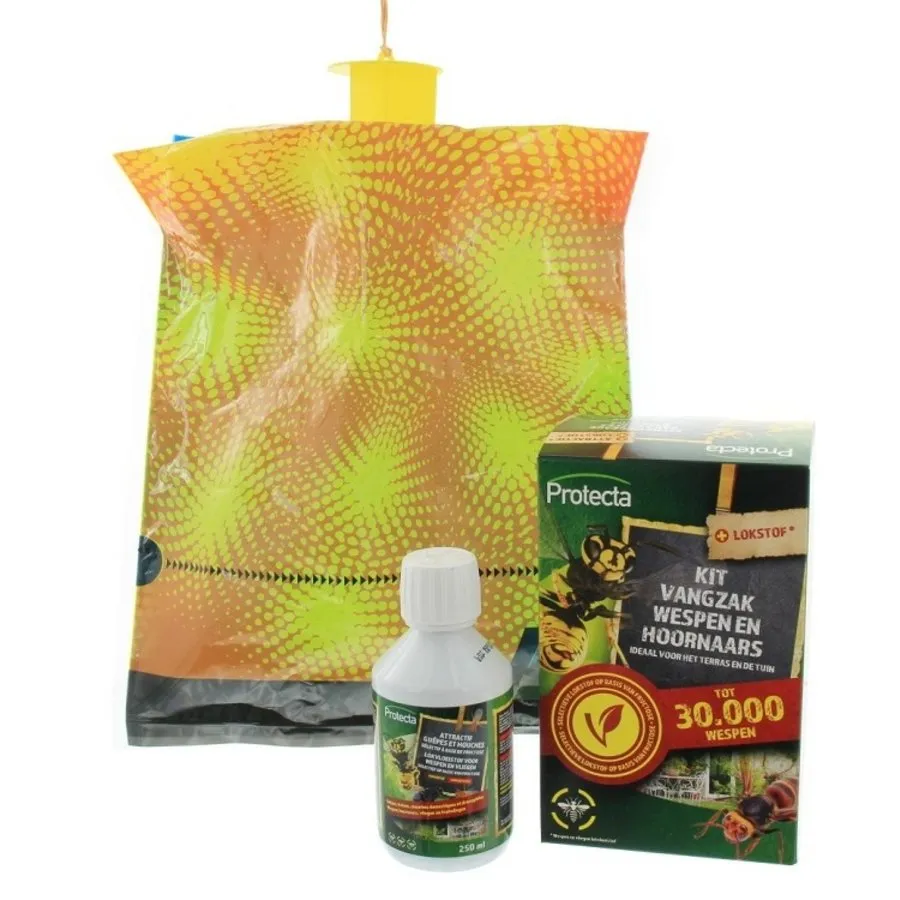 XXL wespenvangzak | vangt tot 30.000 wespen | incl. 250 ml lokstof concentraat