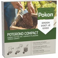 Lichtgewicht kokos potgrond compact 10 liter | turfvrije universele potgrond voor binnen en buiten
