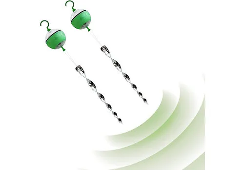Isotronic Vogelverjager met ultrasoon geluid, reflectie en LED flitsen