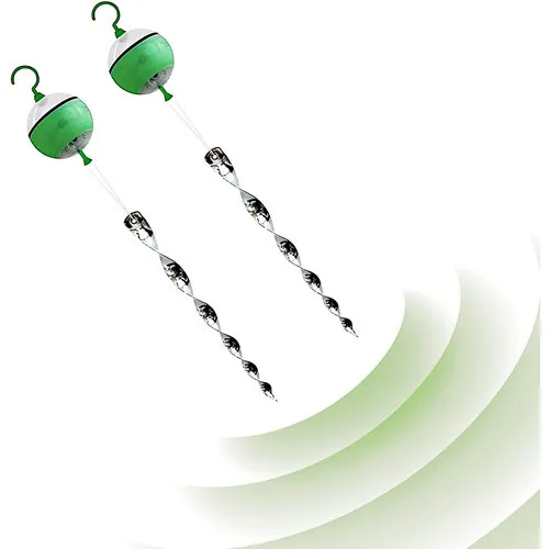 Isotronic Vogelverjager met ultrasoon geluid, reflectie en LED flitsen