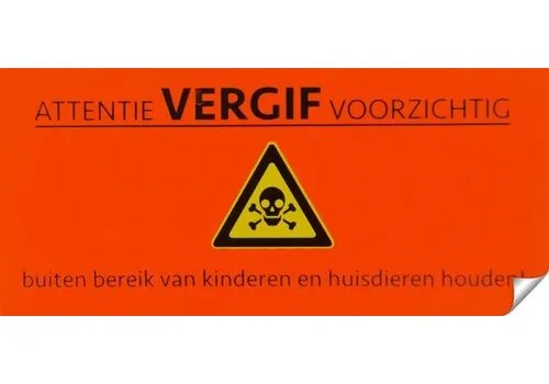 AllesTegenOngedierte.nl Muizen- en rattengif attentie stickers