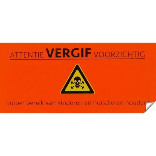 AllesTegenOngedierte.nl Muizen- en rattengif attentie stickers