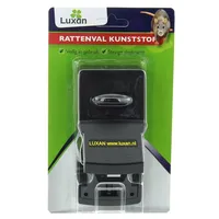 Kunststof rattenval met lokaashouder | 14 x 6,5 cm