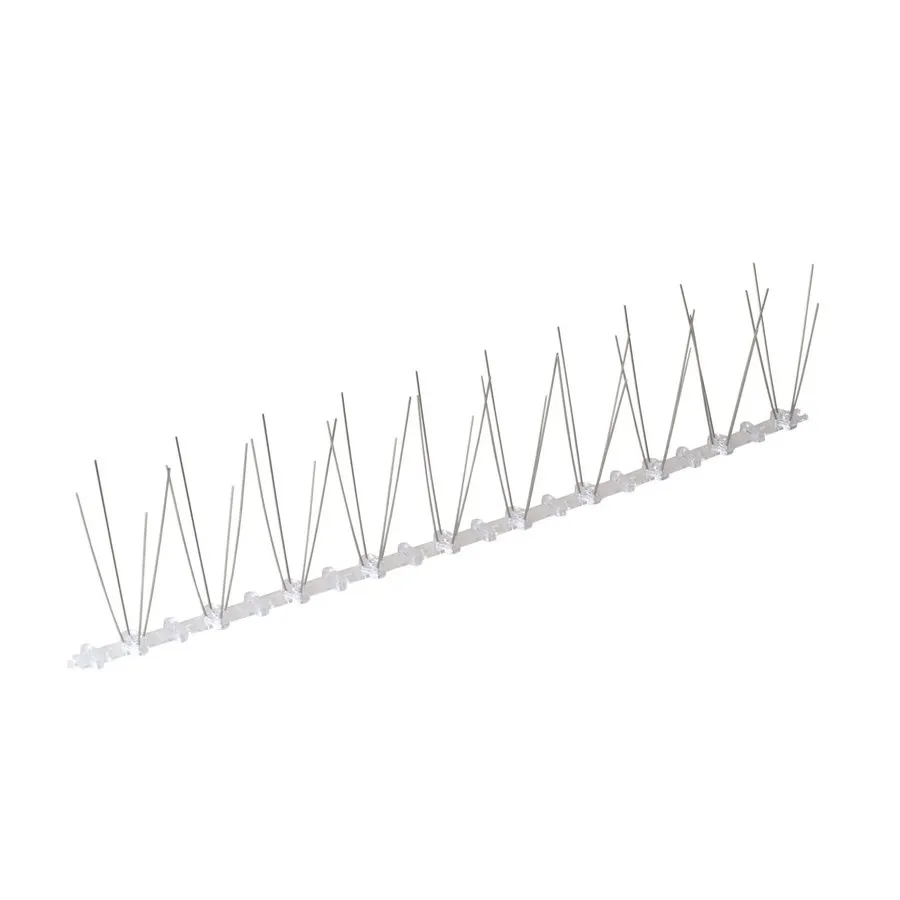 Duivenpinnen 50 cm met RVS pinnen op kunststof strip