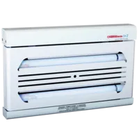 Discrete vliegenlamp met lijmplaat wit | 2 x 15W UV-A | 70 m²
