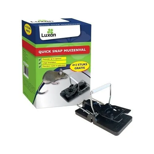 Luxan Quick Snap muizenval 6 stuks