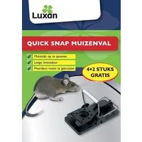 Quick Snap muizenval 6 stuks | herbruikbare kunststof muizenklemmen