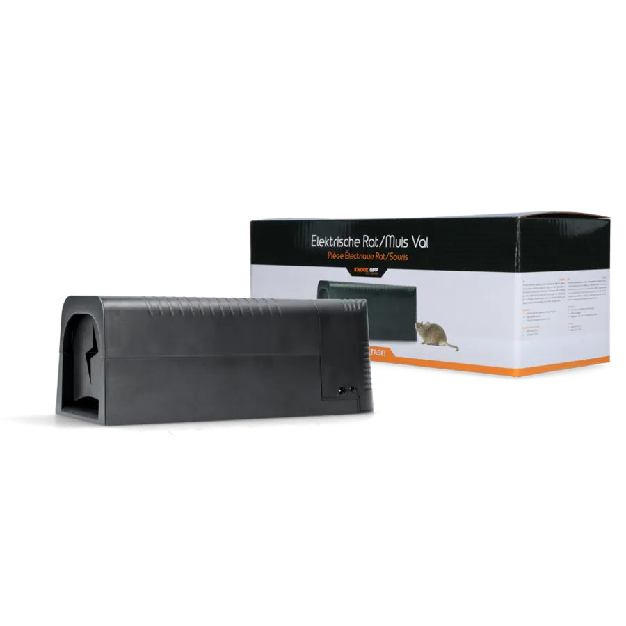 Elektrische ratten- en muizenval oplaadbaar 26 x 10 x 9,5 cm met LED-statuskabel