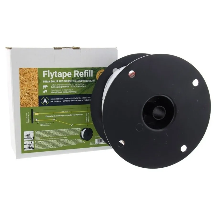 Vliegenlint rol 400 meter x 5 mm | voor stallen