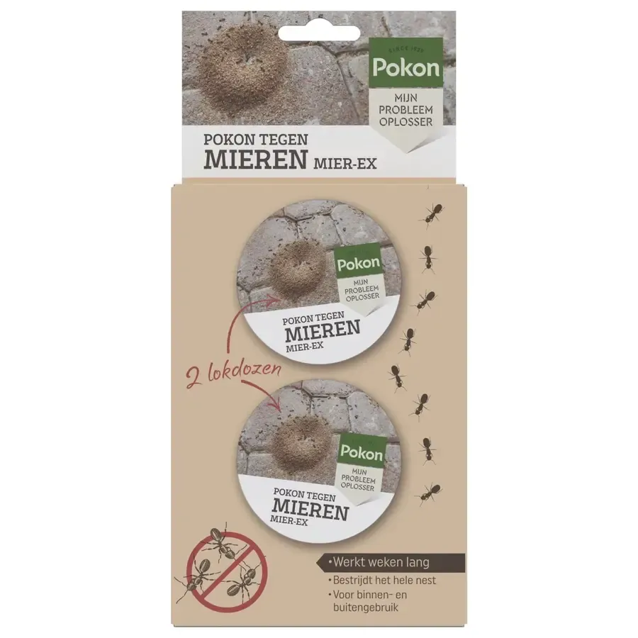 Mierenlokdoos tegen mieren en mierennesten voor binnen en buiten | 2 stuks