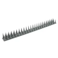 Puntstrip grijs met hoge pin 49 cm | 12 stuks | 5,88 meter vogelwering