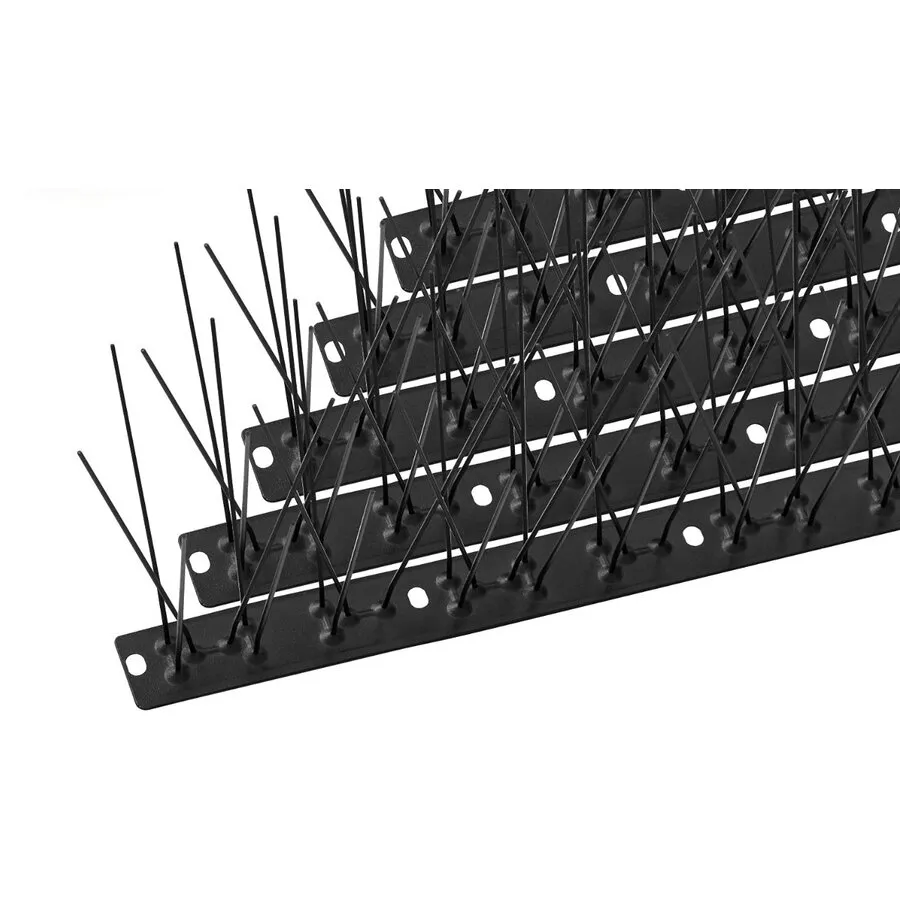 Zwarte duivenpinnen RVS304 50 cm | 3-pins vogelwering
