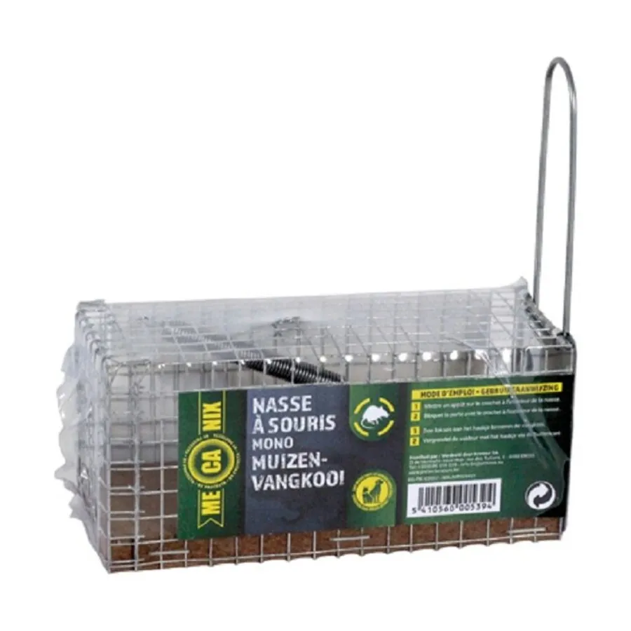 Muizenvangkooi mono 12 x 6 x 6 cm | levend muizen vangen