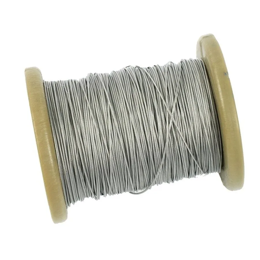 RVS kabel geplastificeerd 0,45 mm 100 meter voor vogelwering