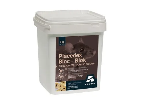 Placedex Gifvrije monitoringsblokjes voor muizen en ratten 5 kg