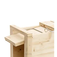 Houten martervangkooi 110 x 14 x 20 cm met 2 ingangen