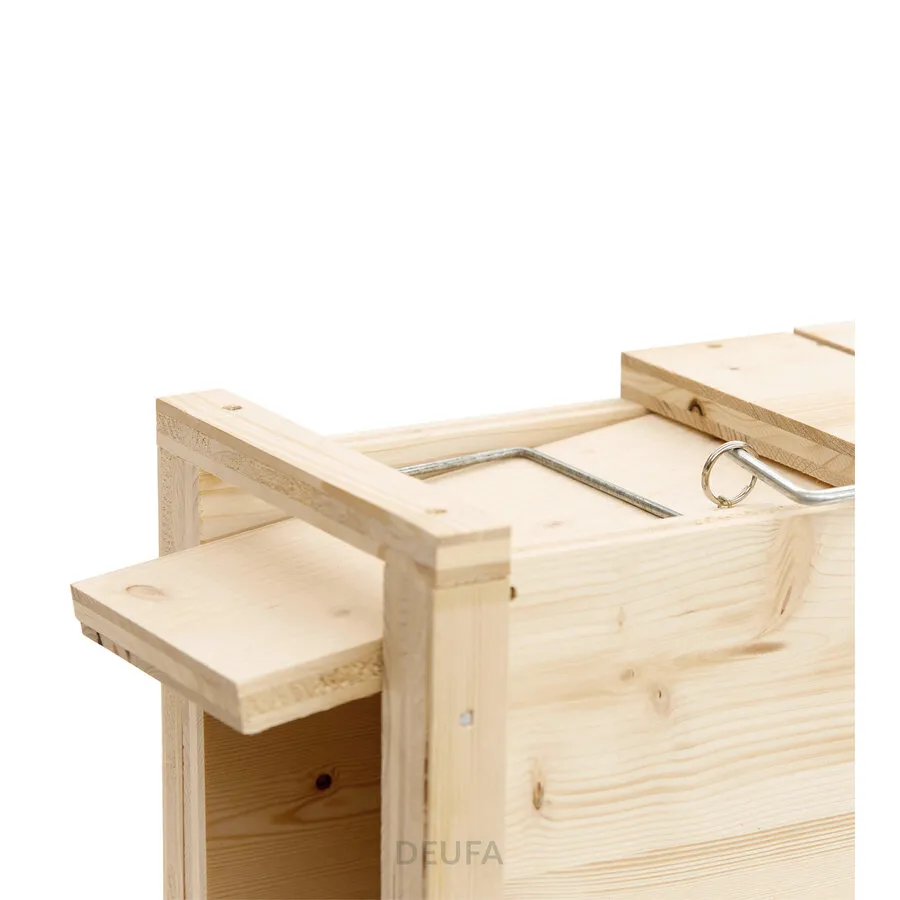 Houten martervangkooi 110 x 14 x 20 cm met 2 ingangen